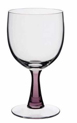 DARTINGTON CRYSTAL AURA MULBERRY WIDE GOBLET